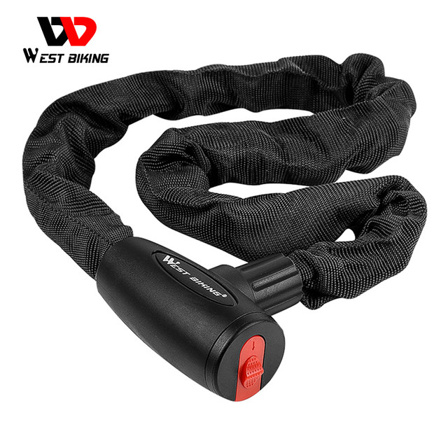 WEST BIKING Anti-theft Bicycle Lock MTB Road Bike Safety Chain Lock With 2  Keys Outdoor Cycling Bicycle Accessories Bike Locks - AliExpress